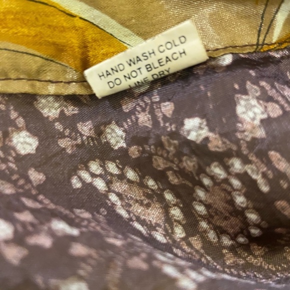 Kariza Designs Gold Purple Silk Reversible Wrap Skirt - Picture 14 of 16